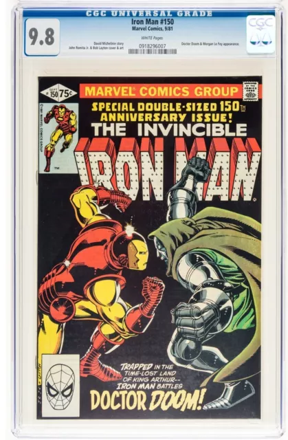 Iron Man #150 149 148 3up CGC 9.8 Marvel Comic 1981 Doctor Doom Morgan Le Fay