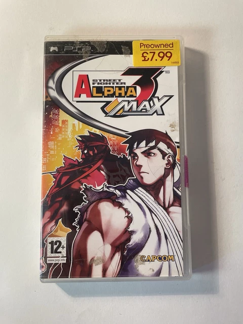 Jeu Street Fighter Alpha 3 Max PSP - Version PAL Complète (boîtier + Instructions) - Bon état