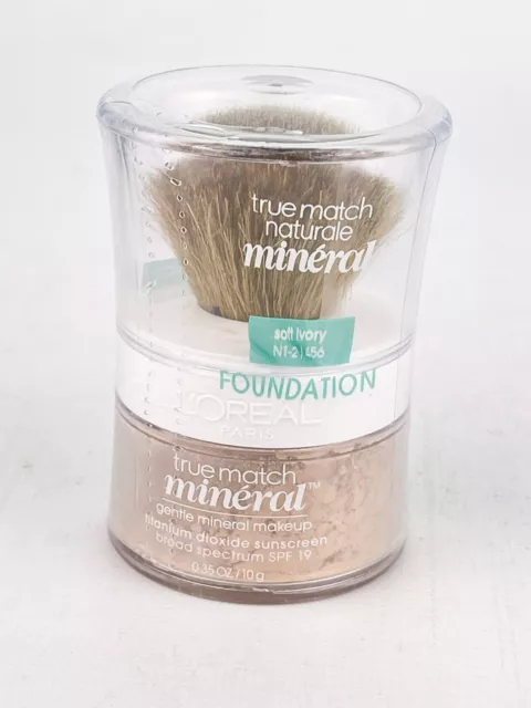 LOreal Paris True Match Mineral Powder Makeup Soft Ivory n1 2 456