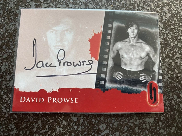 Hammer Horror David Prowse played Darth Vader Hand Signed Autographed Card A2-S2