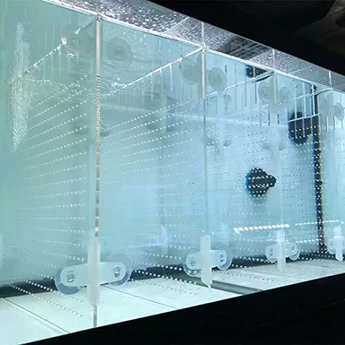 FISH TANK DIVIDER Acrylic Isolation Plate Aquarium with Suction Cups RA AQUATECH