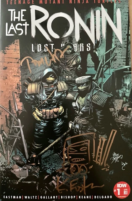 TMNT Last Ronin Lost Years 1 1:25 Variant SIGNED Eastman +1 Mutant Ninja Turtles