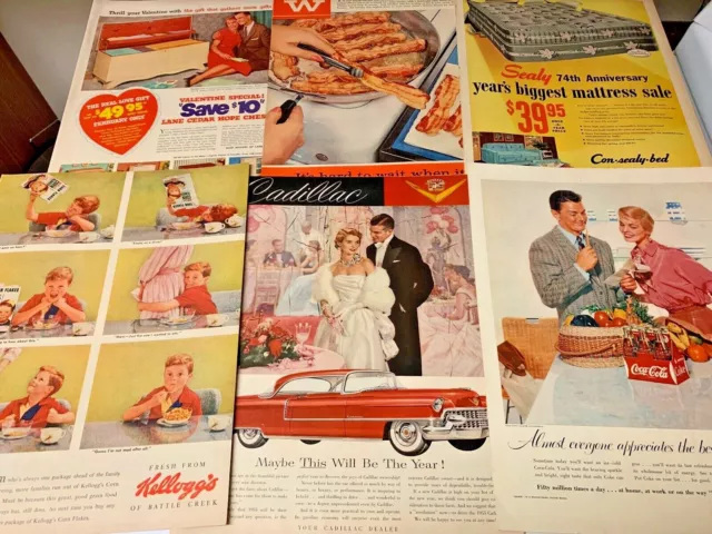 Vintage Misc  Life Magazine Advertising Ads  Lot 9