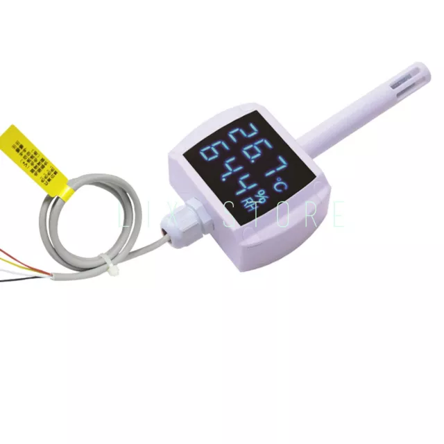 Industrial pipeline temperature and humidity transmitter RS485/0-10V/4-20mA/