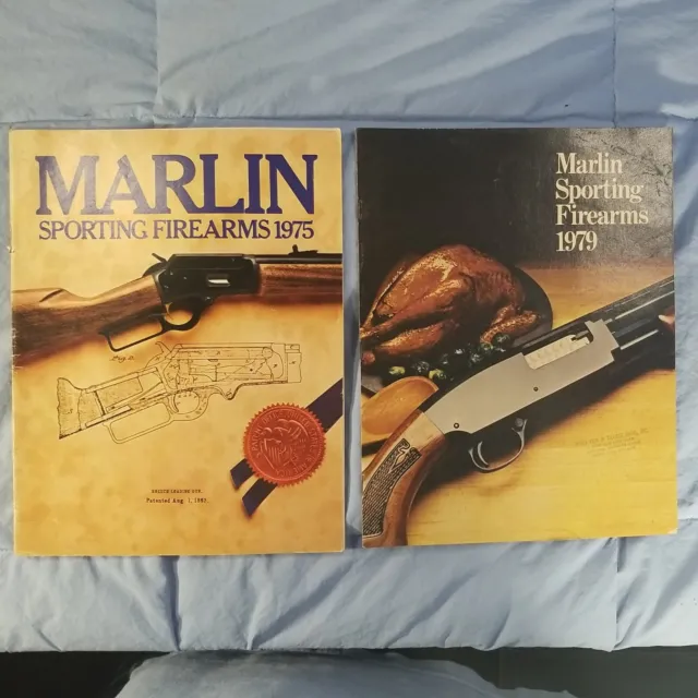 Lot of 2  1975 & 1979 Marlin Sporting Firearms Product Catalogs