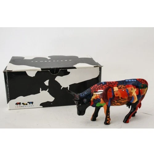 2004 cow parade 置物 RARE COW PARADE Bull Medium By Terry Bradley The Divas 2004 £50.00