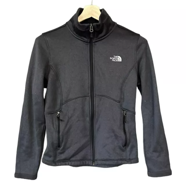 THE NORTH FACE Dark Gray Agave Fleece Lined Soft Shell Jacket Womens M ...