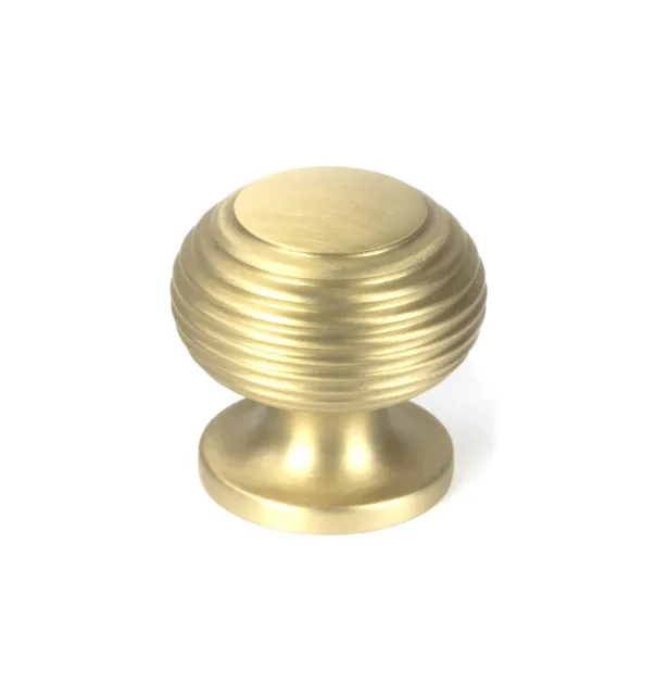 From The Anvil 50931 Satin Brass Beehive Cabinet Knob 30mm