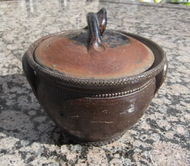 Poterie ancienne terre vernissée Bas Normand NEHOU VINDEFONTAINE SAUXEMESNIL 2