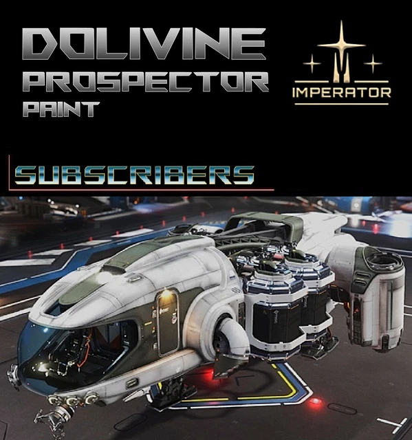 Pack De Peintures Dolivine Mining Pour Star Citizen - Skin Limité Pour Vaisseaux, Neuf Sous Scellé