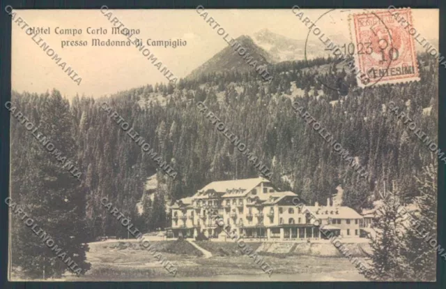 Trento Tweezolo Madonna di Campiglio Campo Carlo Magno postcard ZB0750