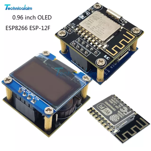 ESP-12F RTC 0.96 inch OLED Display ESP8266 WiFi Clock Module Weather Forecast