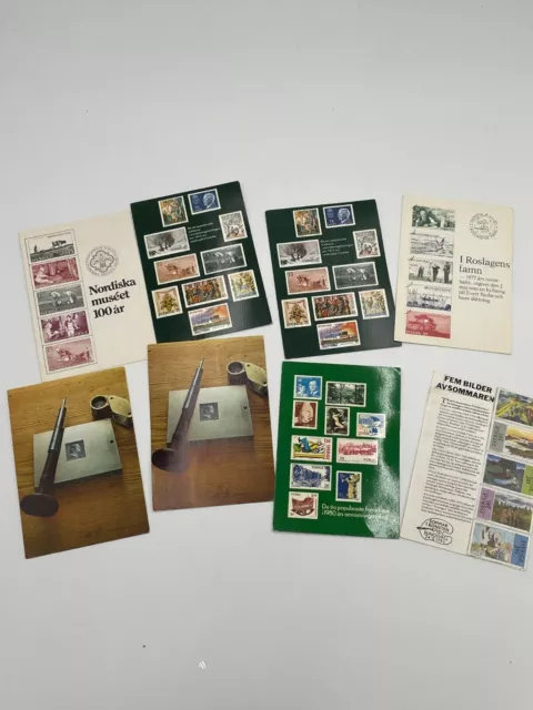 Alte Vintage Postkarten Lot mit Briefmarken Thema