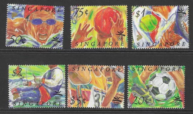 Singapore Sg681/6 1992 Olympics Mnh