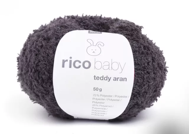 Rico Design Wolle rico baby teddy aran 135m 50g flauschig Strickwolle Babywolle