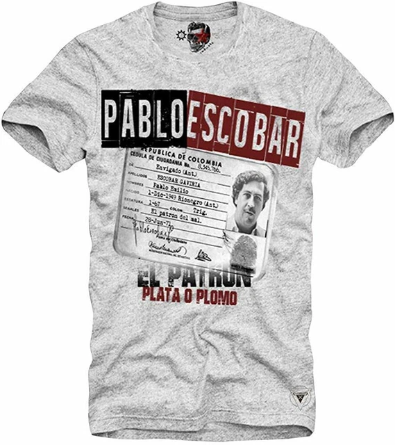 E1Syndicate T-Shirt Pablo Escobar Mugshot Plata Narcos Gang Cocaine 2261