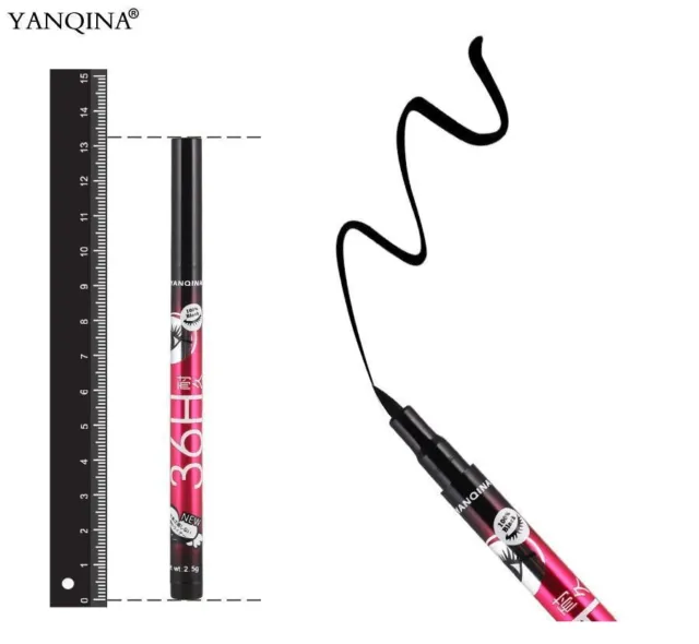5 x schwarzer Eyeliner Bleistift 36H wasserdicht Präzisionsflüssiges Augenfutter Yanqina Stift 3