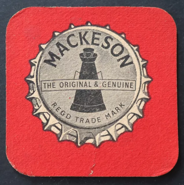 Sous-bock bière MACKESON  coaster beermat Bierdeckel 12