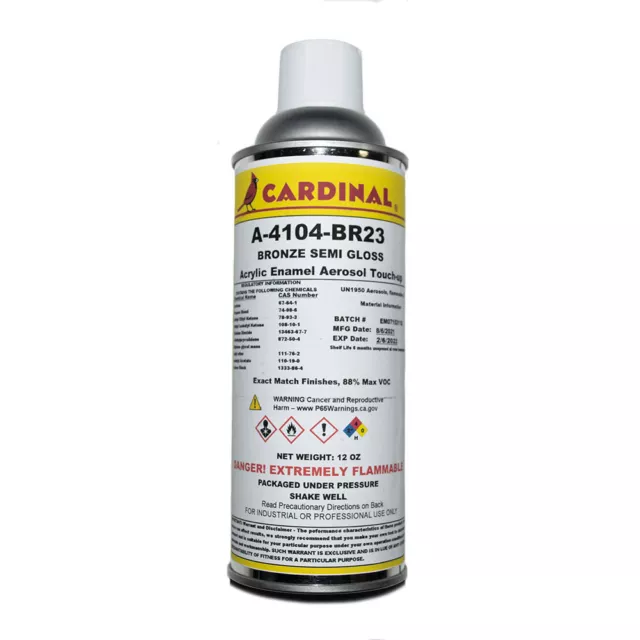 A 4104 Br23 Bronze Semi Gloss Powder Coat Touchup Spray Paint Repair Refinishing