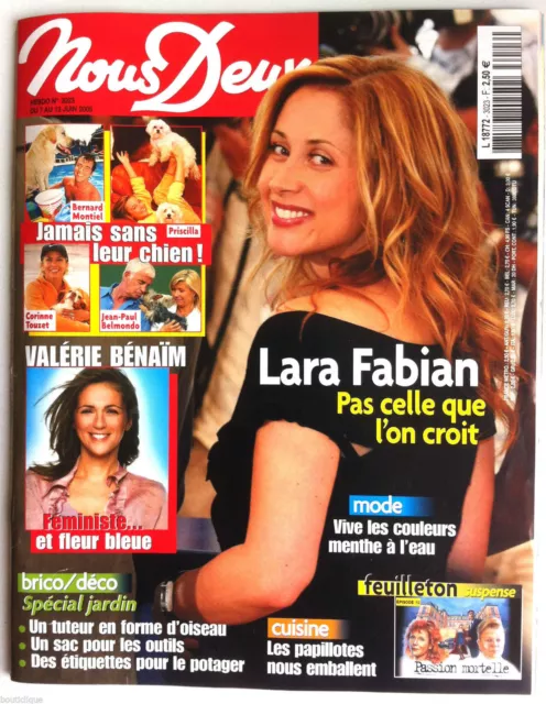 Photoromans NOUS DEUX 7/06/2005; Interview Lara Fabian/ V. Bénaïm/ Stars & Chien