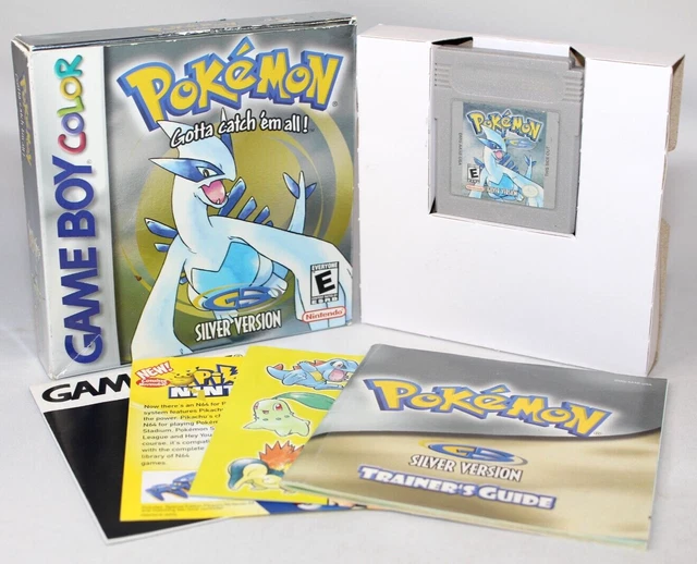 POKÉMON : VERSION Argent GBC Game Boy Complet CIB Très Bon État ! RARE ...