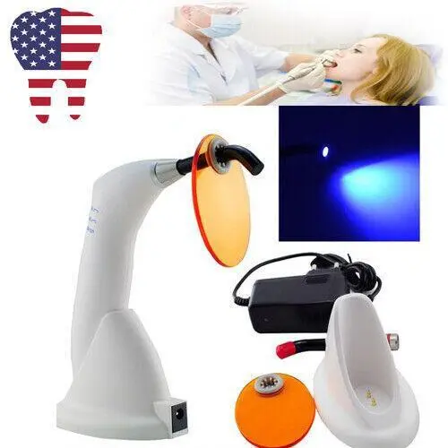 US Automatic Dental Wireless Oral LED Curing Light Lamp Machine 1500mW/cm2 USA