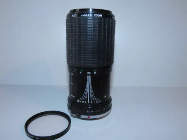 objectif SIGMA 80-200mm MONTURE OLYMPUS OM F:4.5 a 22 macro 1:3.7 +Cokin Filtre