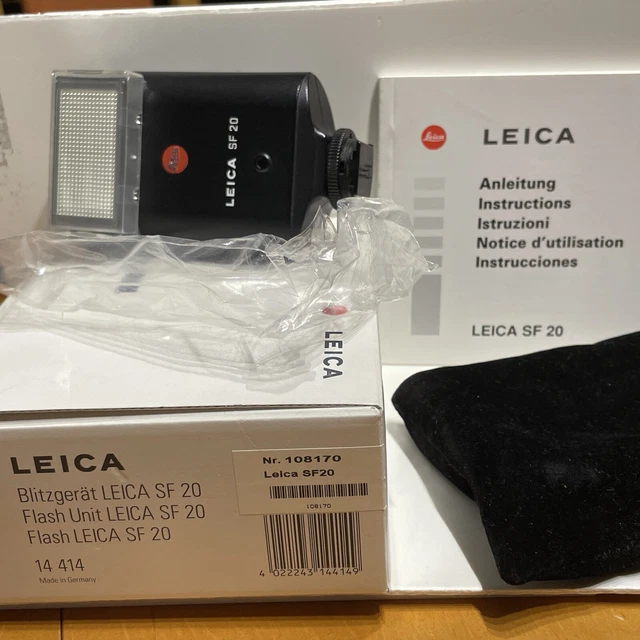 Leica Blitz Blitzgerät Flash SF-20 Mit Originale Verpackung, Tasche + Anleitung