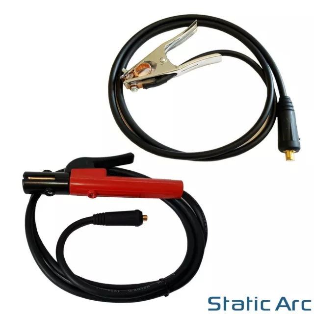 Earth Clamp + Electrode Holder Cable Welding Ground Arc Mma 200A 35-50 Dinse 2M