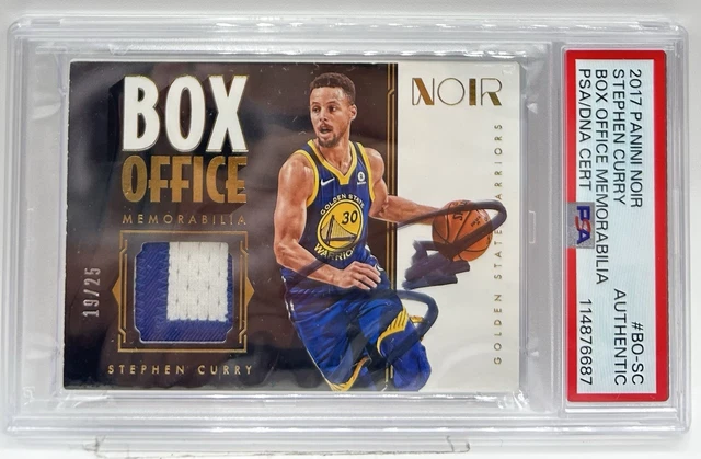 2017 PANINI NOIR Stephen Curry Box Office Memorbillia Patch