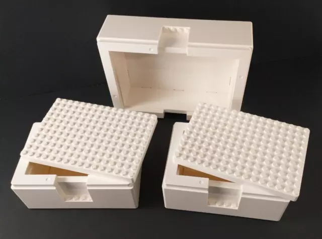SOCKERBIT storage box with lid, white, 15x30x11 ¾ - IKEA
