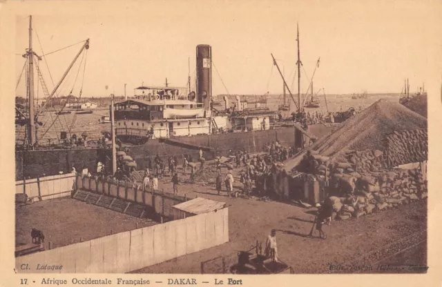 Cpa Senegal Dakar Le Port