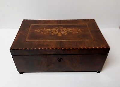 19th Century English Inlaid Sewing Box, 1870-1880