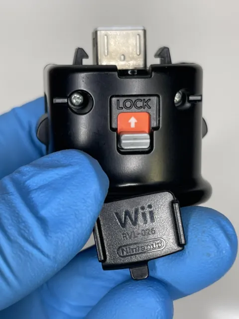 Nintendo Wii MotionPlus Attachment Controller Adapter Black RVL-026 OEM