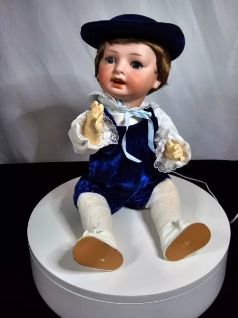 Antique German Gebruder Ohlhaver Revalo Baby on Antique Composition Body