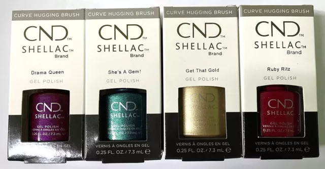 Cnd Shellac Brand Gel Nail Polish 7.3Ml Each Choose Your Shade Free Uk Delivery