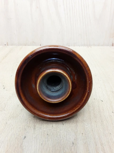 Vintage Brown Ceramic Porcelain PINCO Insulator PINCO-3 63-R 3
