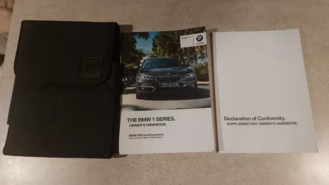 2016-2018  BMW 1 SERIES OWNERS MANUAL HANDBOOK Inc NAV AND WALLET 2018 Ref11084