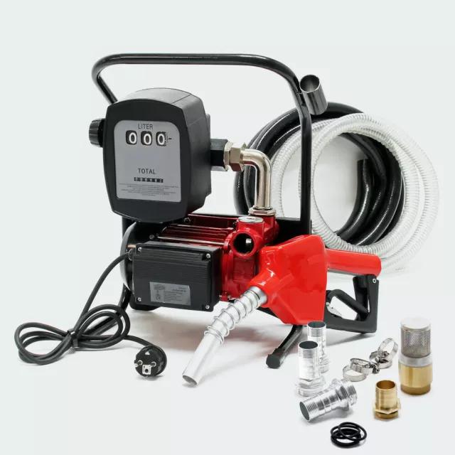 Elettropompa Diesel Gasolio Travaso Pompa 220V Pistola Automatica completa tubi