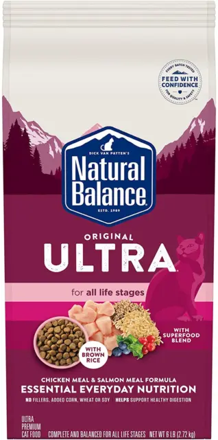 Natural Balance Original Ultra Chicken Meal & Salmon Meal Cat Food | Whole Body