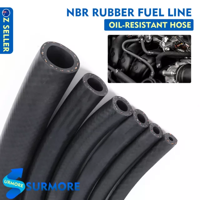 Nitrile Rubber Fuel Oil Line Hose Engine Petrol Replace Pipe Chemical Resistant