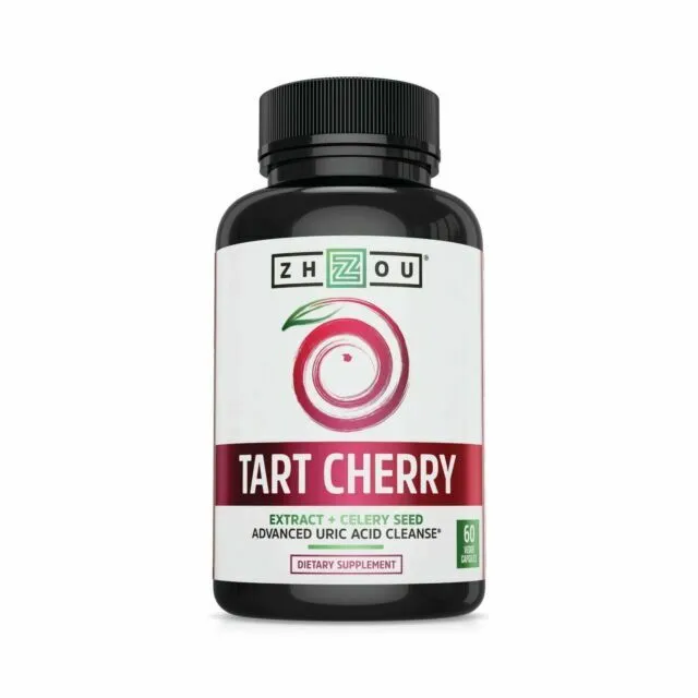 Zhou Tart Cherry Extract with Celery Seed | Advanced Uric Acid Cleanse for