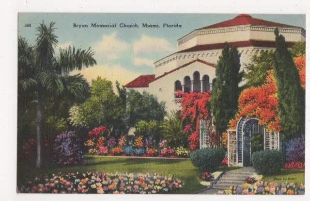 USA, Bryan Memorial Church, Miami Florida Postkarte, B234