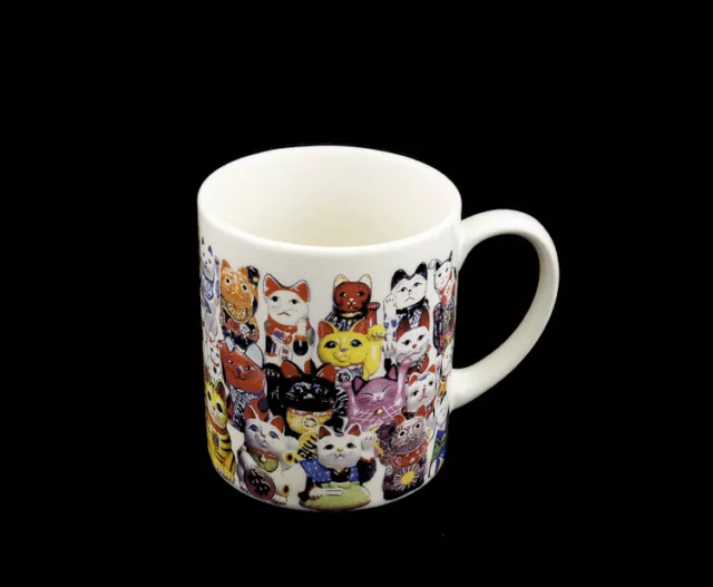 Taza Manekineko Gato Colgante Japonés Maneki Neko Japón 6970