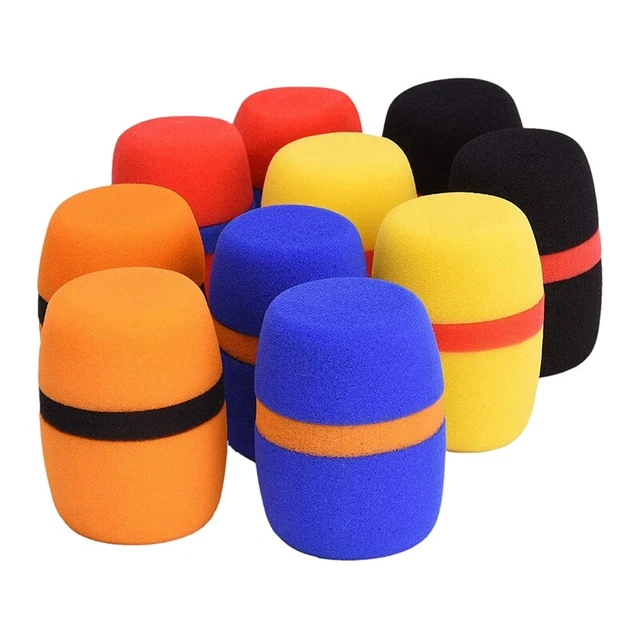 20Pcs Headset Windscreen Thickened KTV Handheld Dust Proof Sponge Microphon D4K9