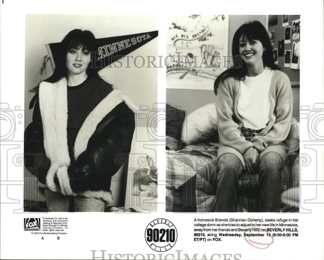 1993 Press Photo Actress Shannen Doherty on Television's "Beverly Hills 90210"