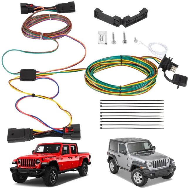 BX88368 Blue Ox EZ Light Wiring Kit for 18-23 Jeep Wrangler JL 20-23 Gladiator