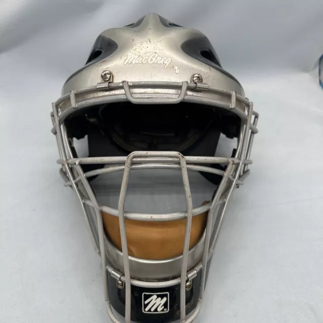 MacGregor Baseball Softball Catchers Mask Helmet Adult 7”-7-5/8” URS-301 Black