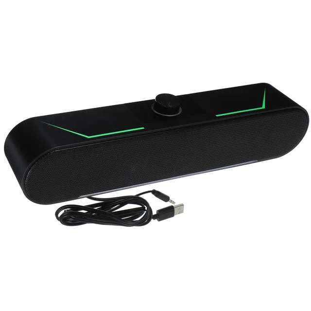 HOME SPEAKER SYSTEM Soundbar Computer Wired Long Luminous Stereo £16.99