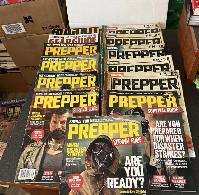 American Prepper Survival Guide Magazine Lot Of 11 Emergency Off Grid Bugout